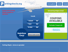 Tablet Screenshot of parkingokecie.org